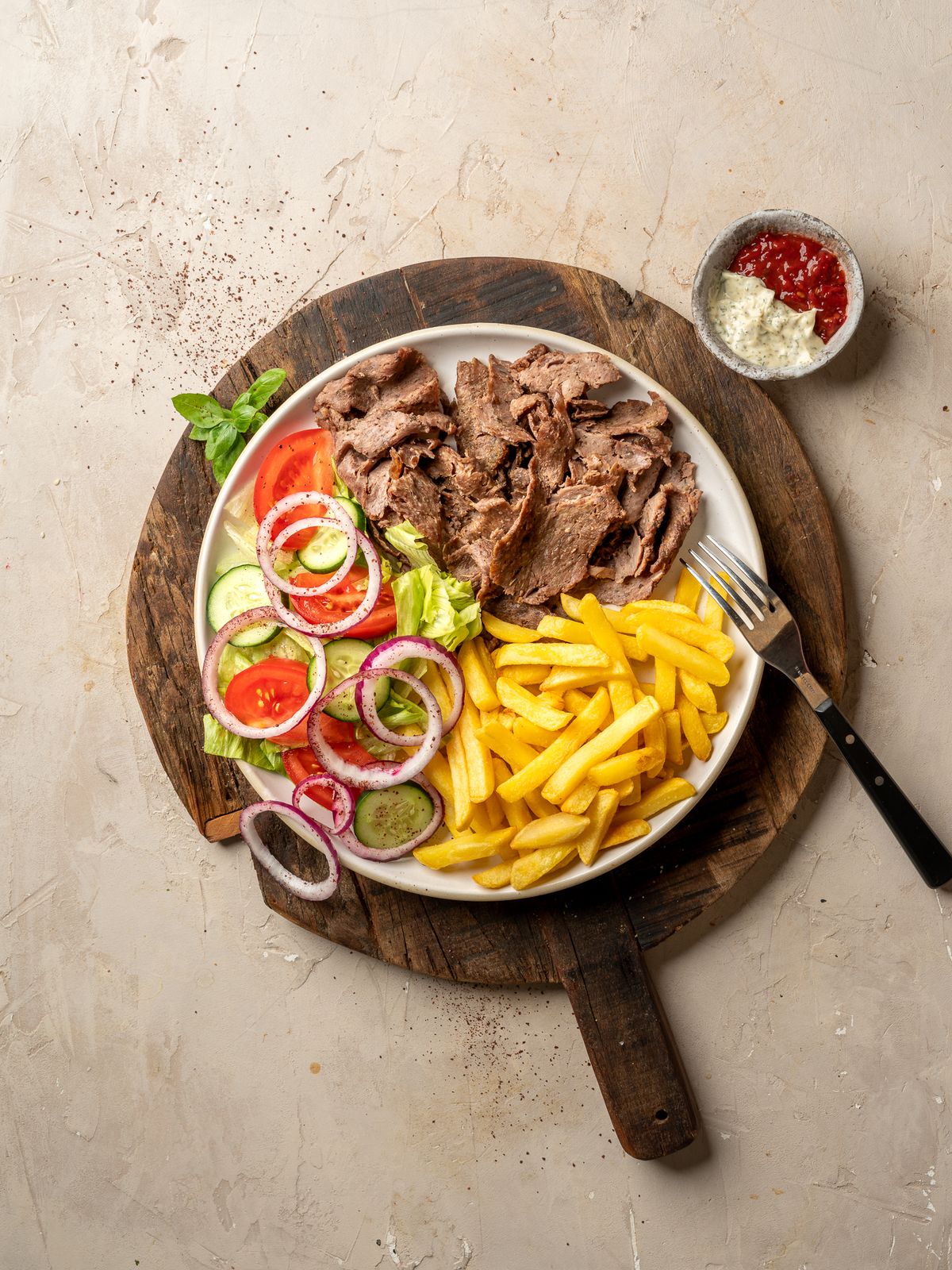 Kebab na talerzu QEBS